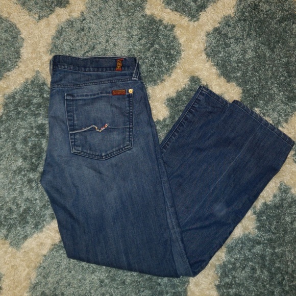 7 For All Mankind Straight Leg Jeans Size 31 - Picture 1 of 4